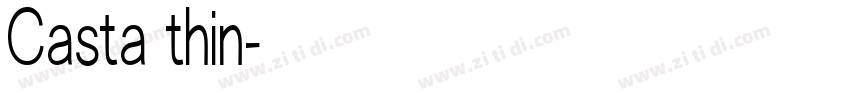 Casta thin字体转换